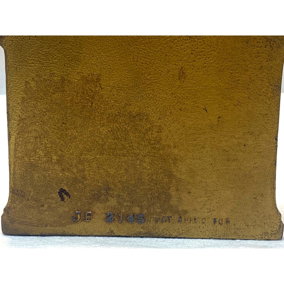 VINTAGE JB 2145 JENNINGS BROTHERS BRONZE LION BOOKEND - Picture 3 of 8